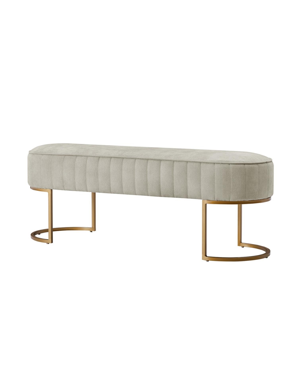 Hulala Home Ferdinand 46" Width Channel-Tufted Upholstered Bench