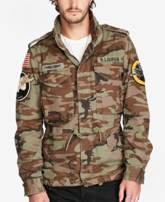 Denim & Supply Ralph Lauren Men's Camouflage-Print Patched Field Jacket ...