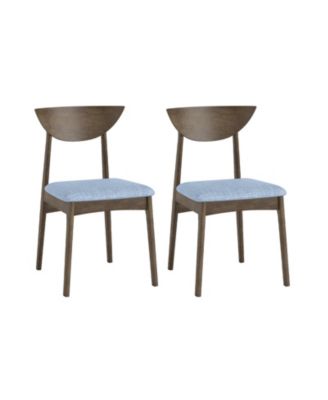 Wooden Dining Chair Set of 2 with Rubber Wood Leg