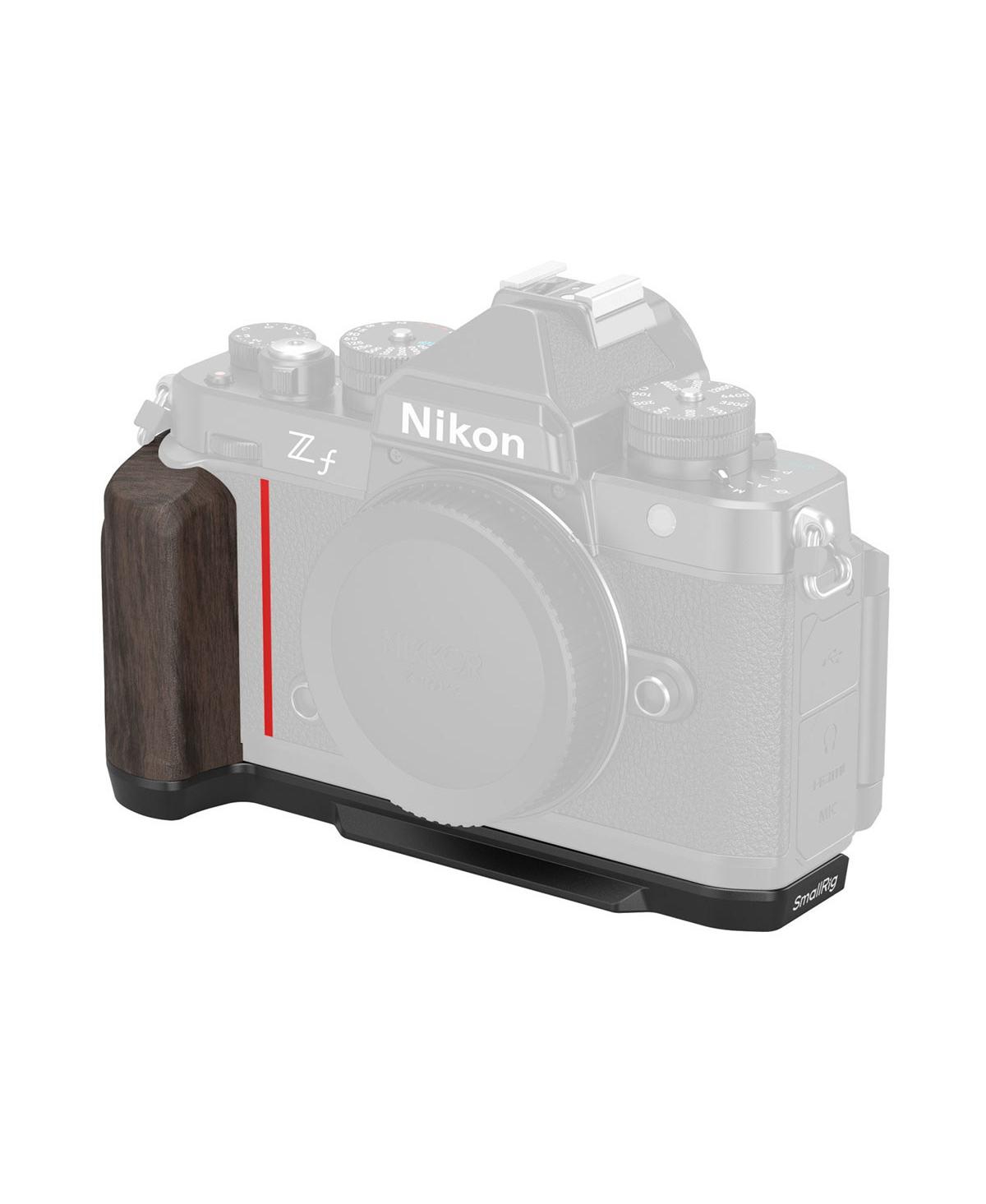 SmallRig L-Shape Mount Plate with Wooden Handle 4801 Arca-Swiss Quick-Release for Nikon Z f