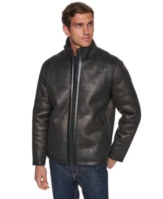 Men's Faux Shearling Stand Collar Jacket