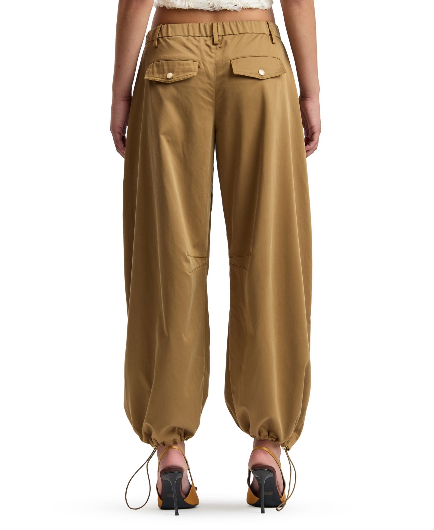 Женские брюки Avec Les Filles Baggy Cargo Wide Leg, цвет: Оливковый — фото 4