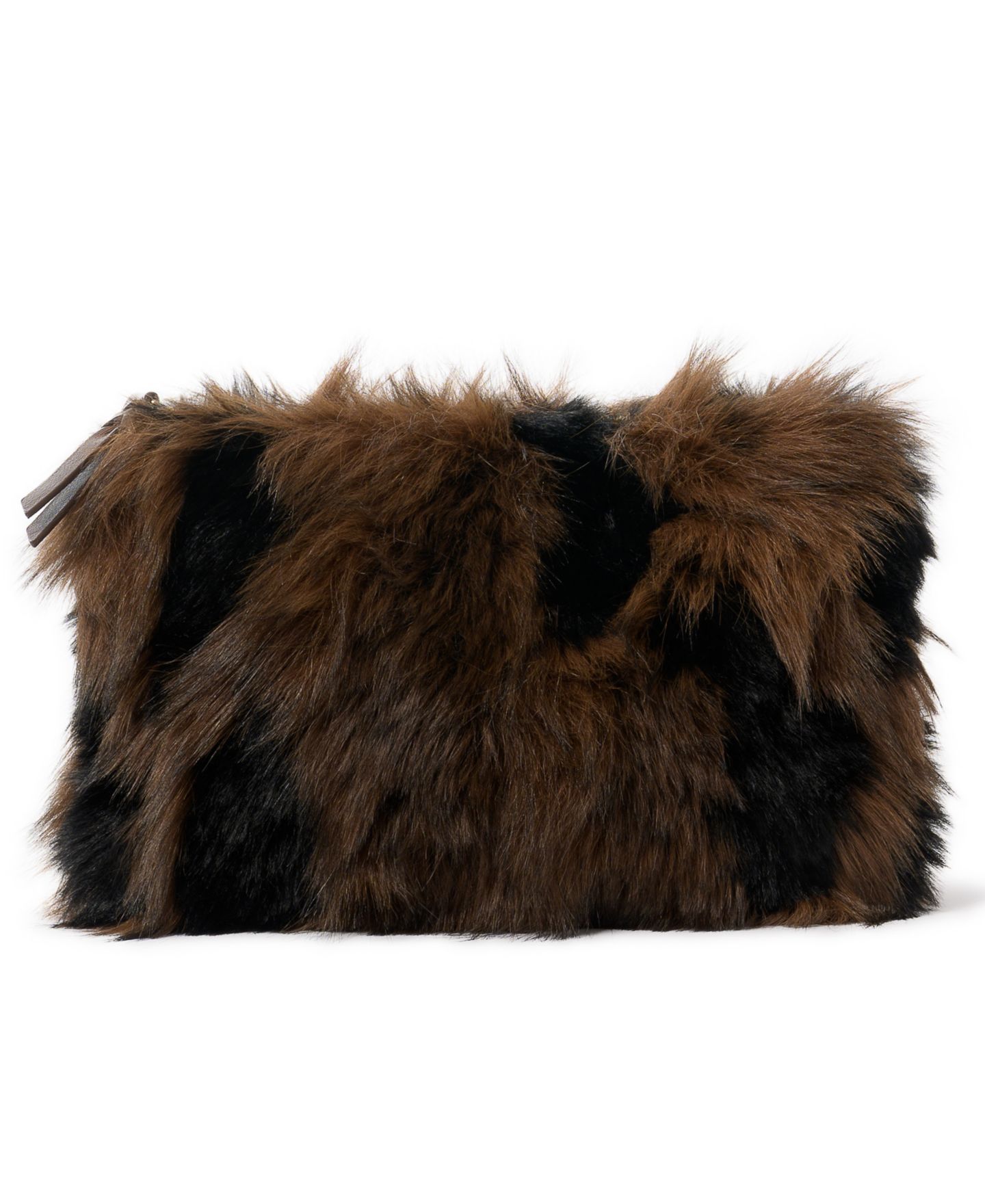 Женский клатч Sunwin Sophia Evening Small Clutch Faux Fur Handbag, цвет: Коричневый — фото 1