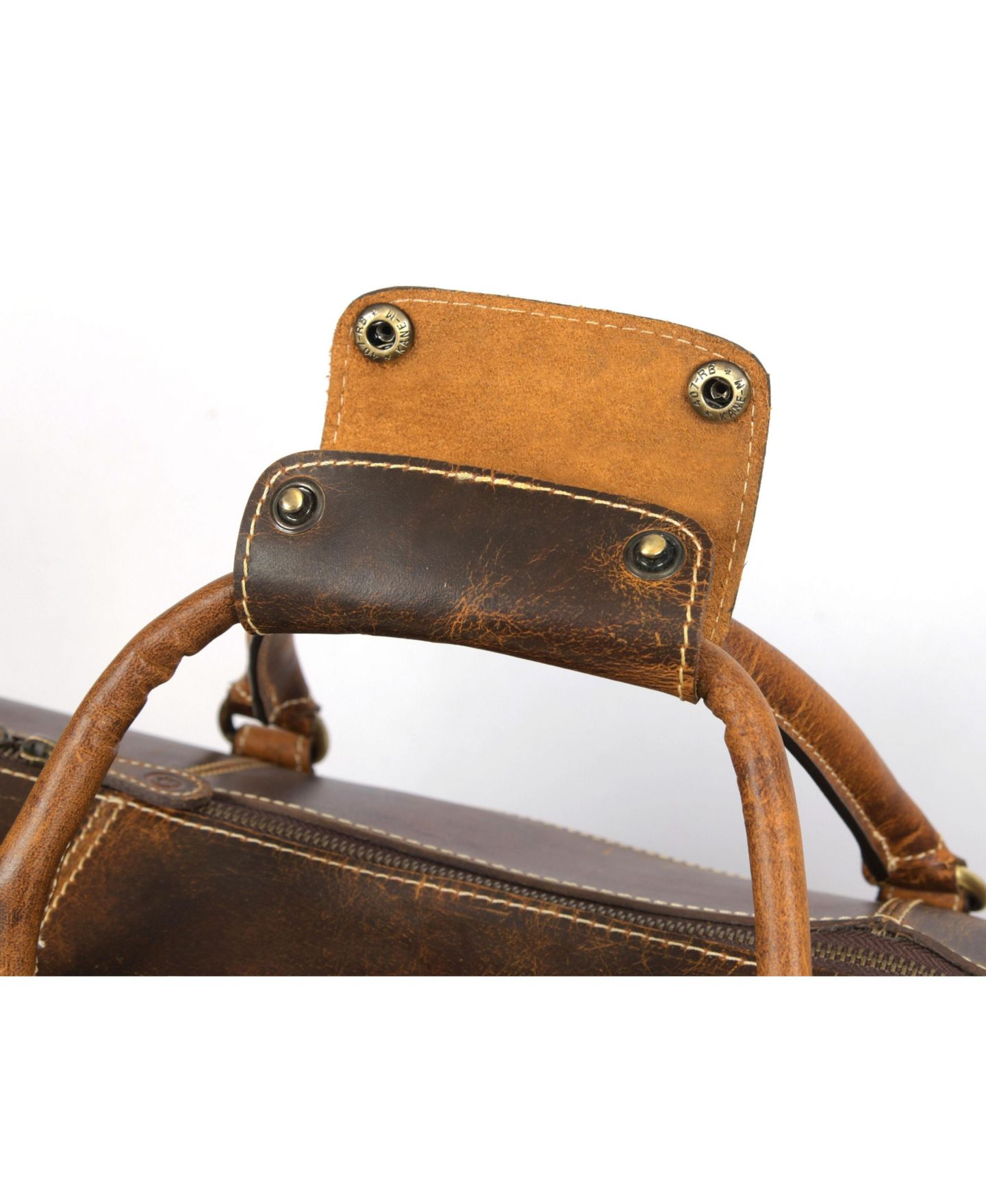 Сумка Aaron Leather Goods 20 Inch Heritage Voyager Duffel, цвет: Oxford — фото 4