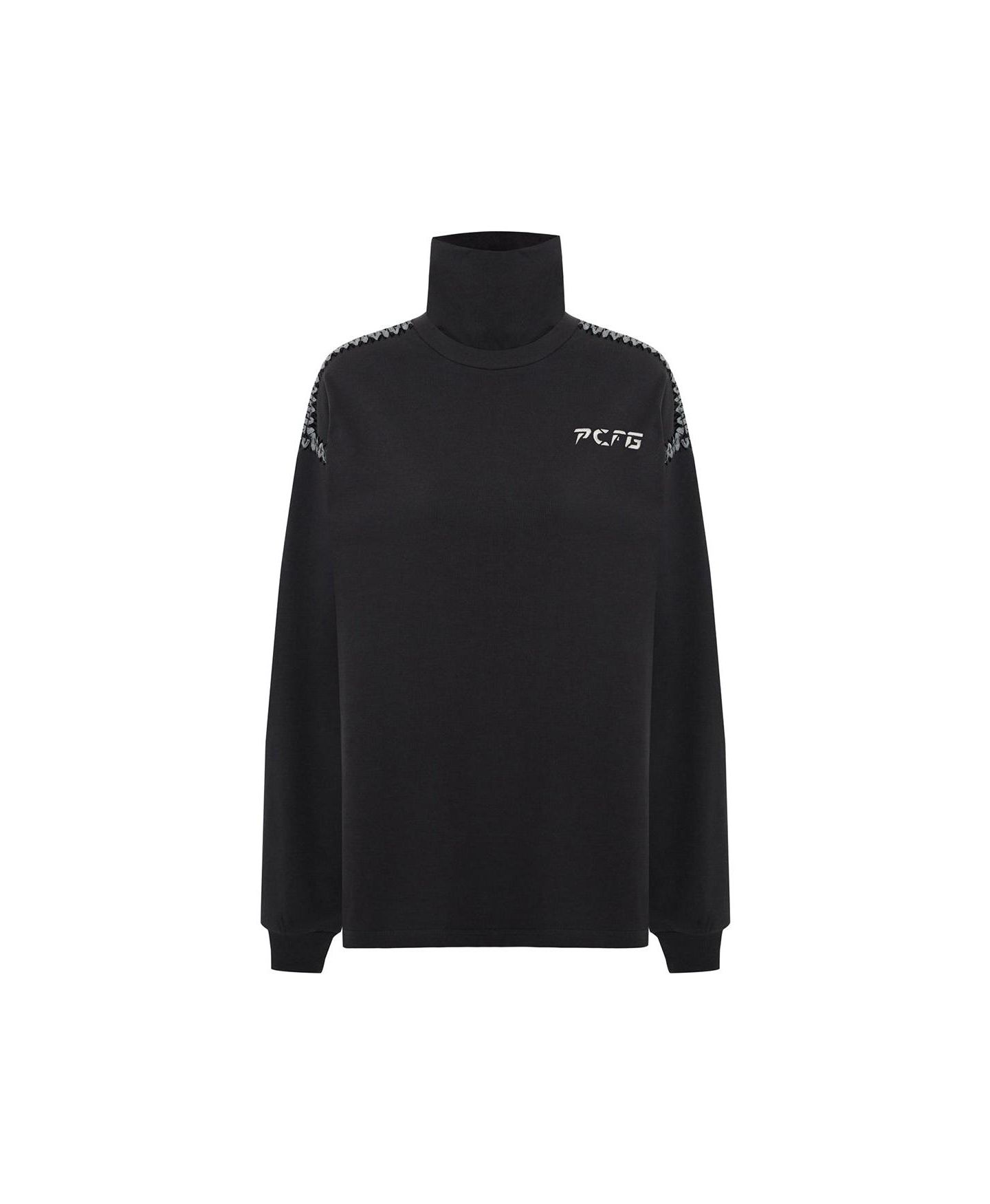 Мужская футболка PCFG Cotton High Neck, цвет: Угольный — фото 4