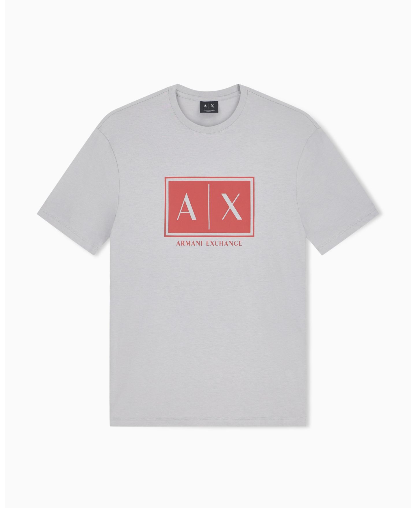 Мужская футболка A|X Armani Exchange Box Logo, цвет: Alloy — фото 2