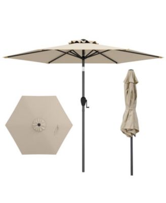Outdoor Patio Heavy Duty Market Umbrella with Push Button Tilt