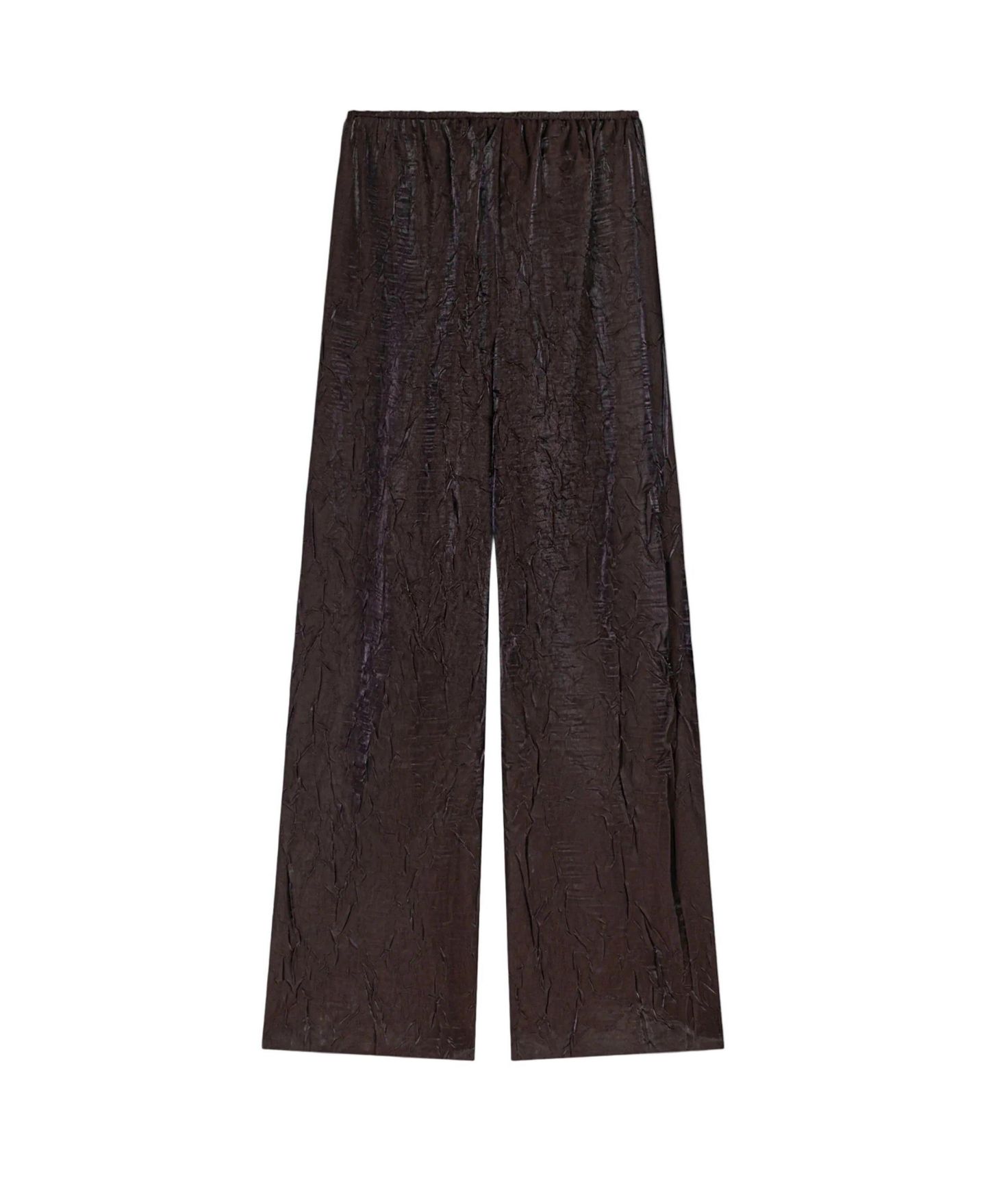 Женские брюки NOCTURNE Crinkle Effect Wide Leg, цвет: Коричневый — фото 6