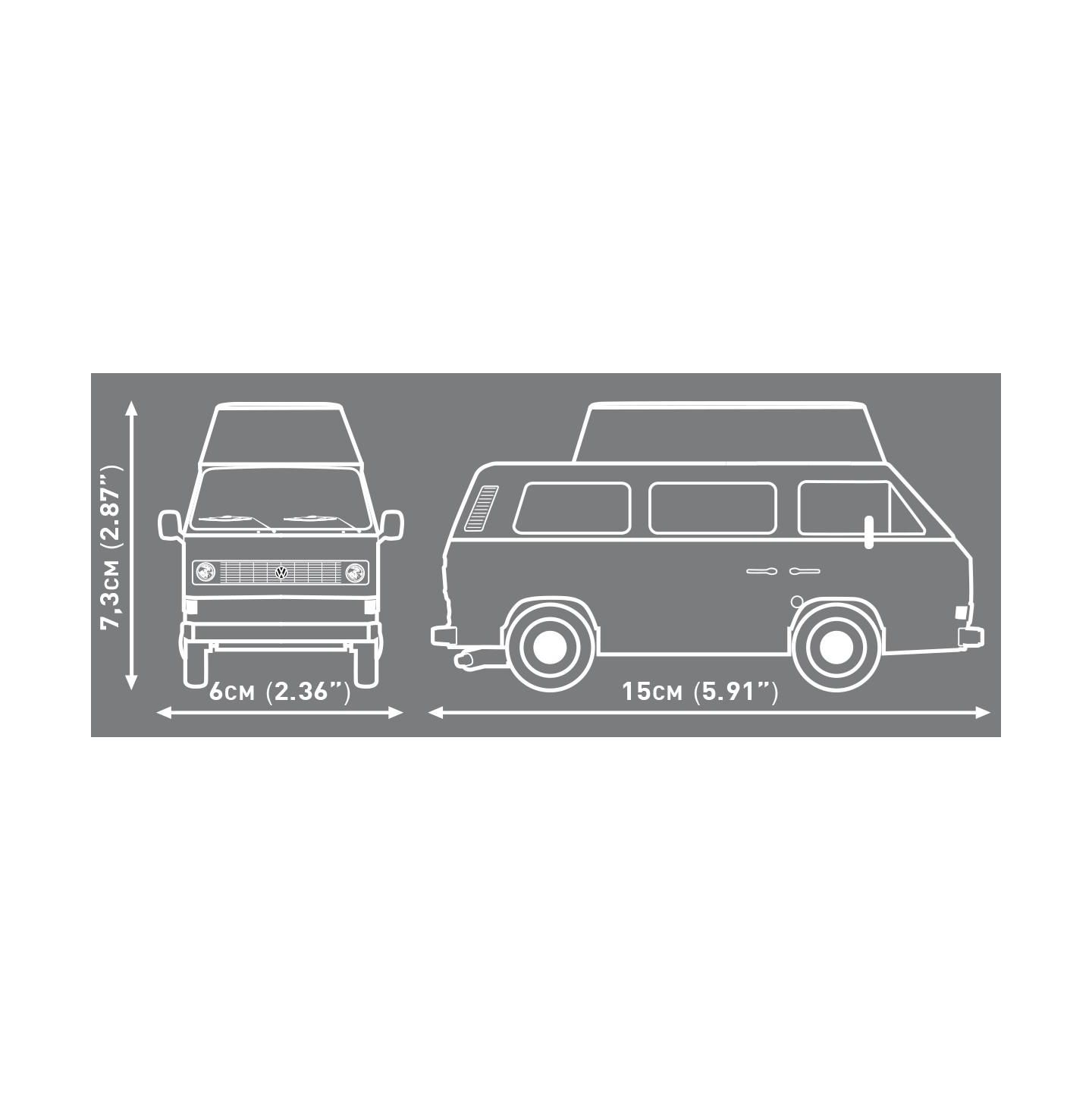 Детский конструктор COBI Volkswagen T3 Camper Van Action Town 232-Piece Building Set, Ages 7+ — фото 4