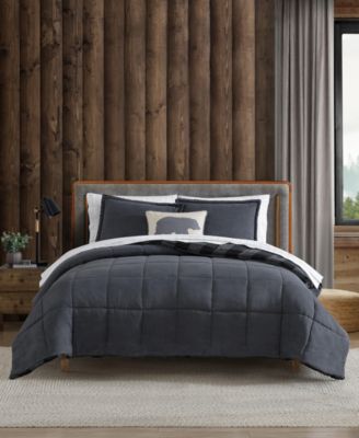 Cabin Plaid Microfiber 3-Piece Comforter Set, Full/Queen