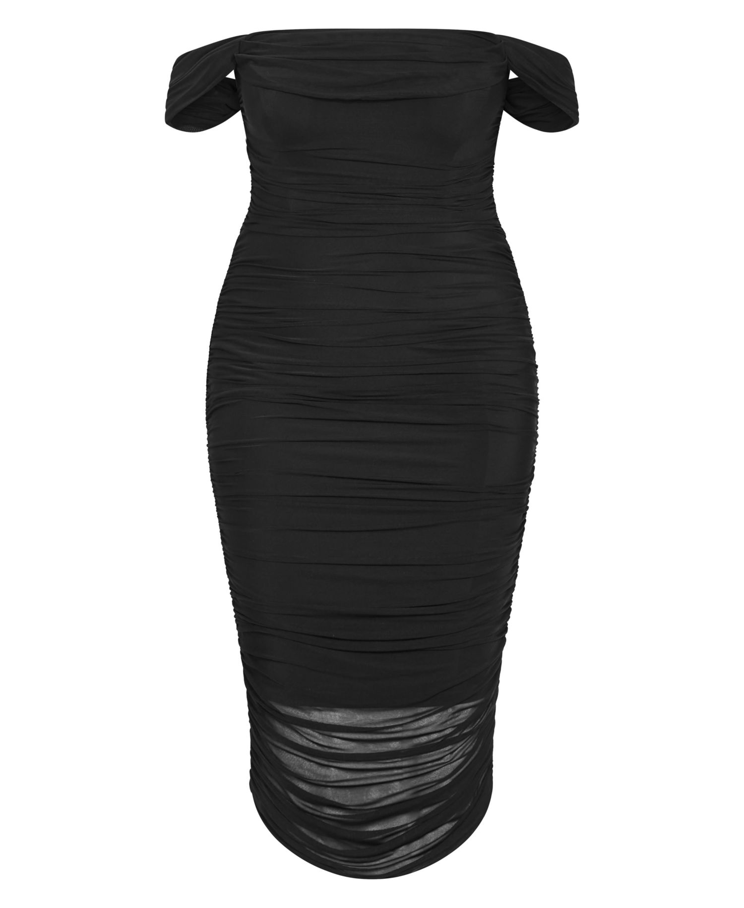 Women's Plus Size Alyssa Ruched Midi Dress