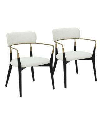 Savannah Upholstered Contemporary Accent Chair, Set of 2
