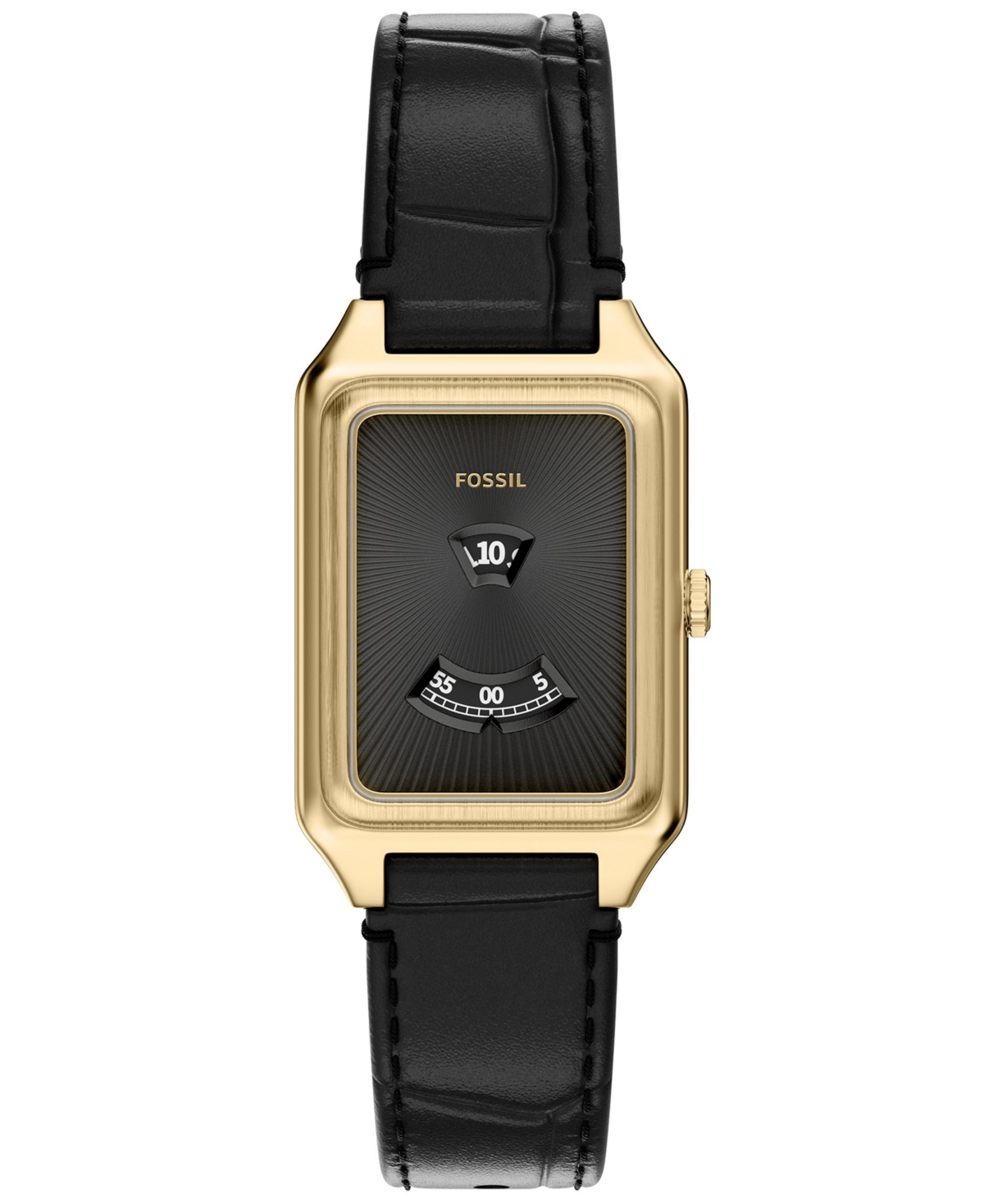 Fossil Women's Raquel Quartz Black Leather Watch, 26mm