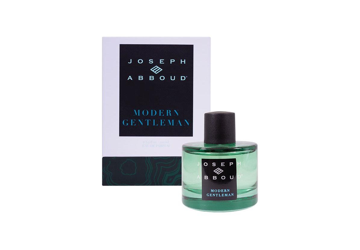 Joseph Abboud Modern Gentleman Eau de Parfum 3.4 oz - Amber bottle, silver cap.