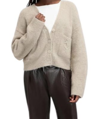 Women's Logo-Pocket Cardigan Sweater