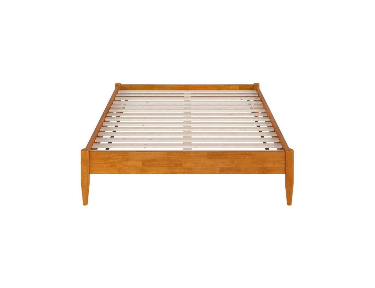 Slickblue Solid Wood Bed Frame with Platform Base for Bedroom and Home