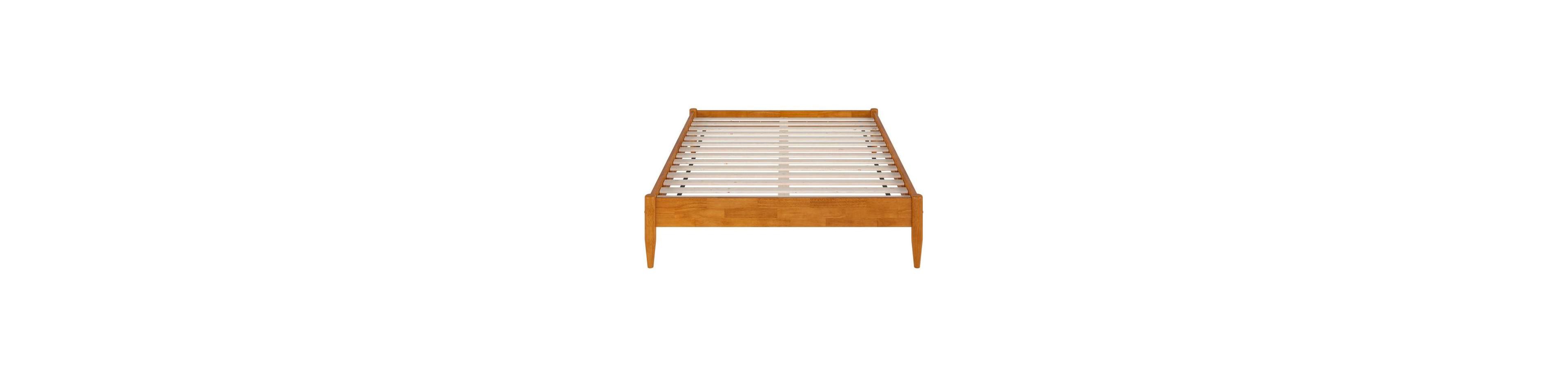 Slickblue Solid Wood Bed Frame with Platform Base for Bedroom and Home