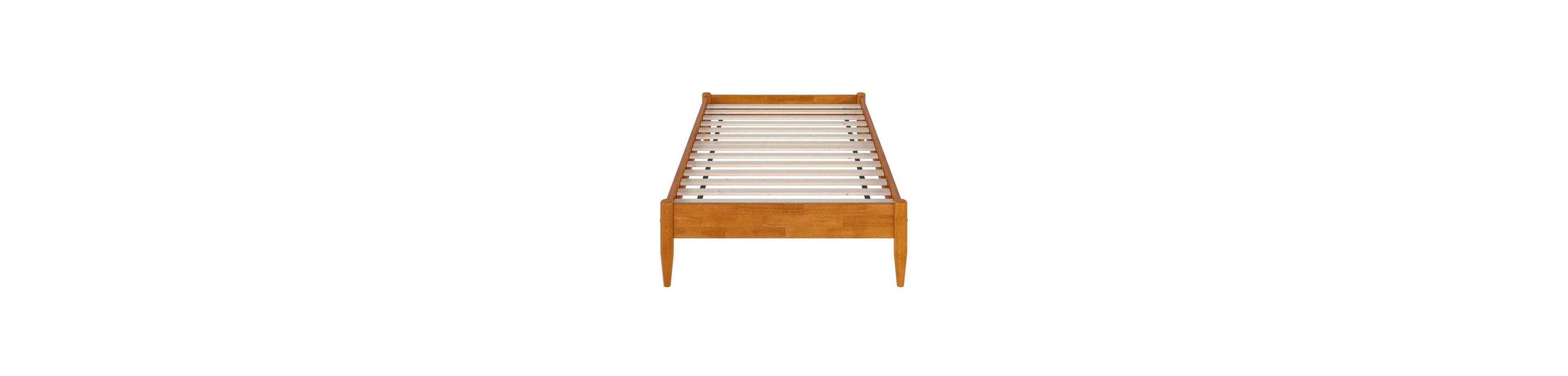 Slickblue Solid Wood Bed Frame with Platform Base for Bedroom and Home