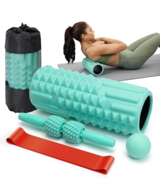 5 In 1 Foam Roller Set Deep Tissue Muscle Massage Fitness Recovery Kit
