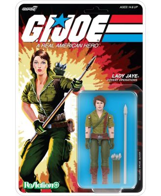 Lady Jaye (Cartoon) ReAction+ Action Figure, Ages 14+