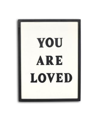 16" X 12" You Are Loved Framed Wall Decor