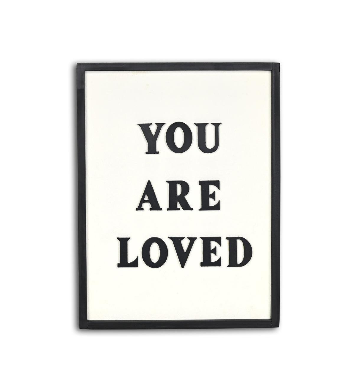 HomeRoots 16" X 12" You Are Loved Framed Wall Decor
