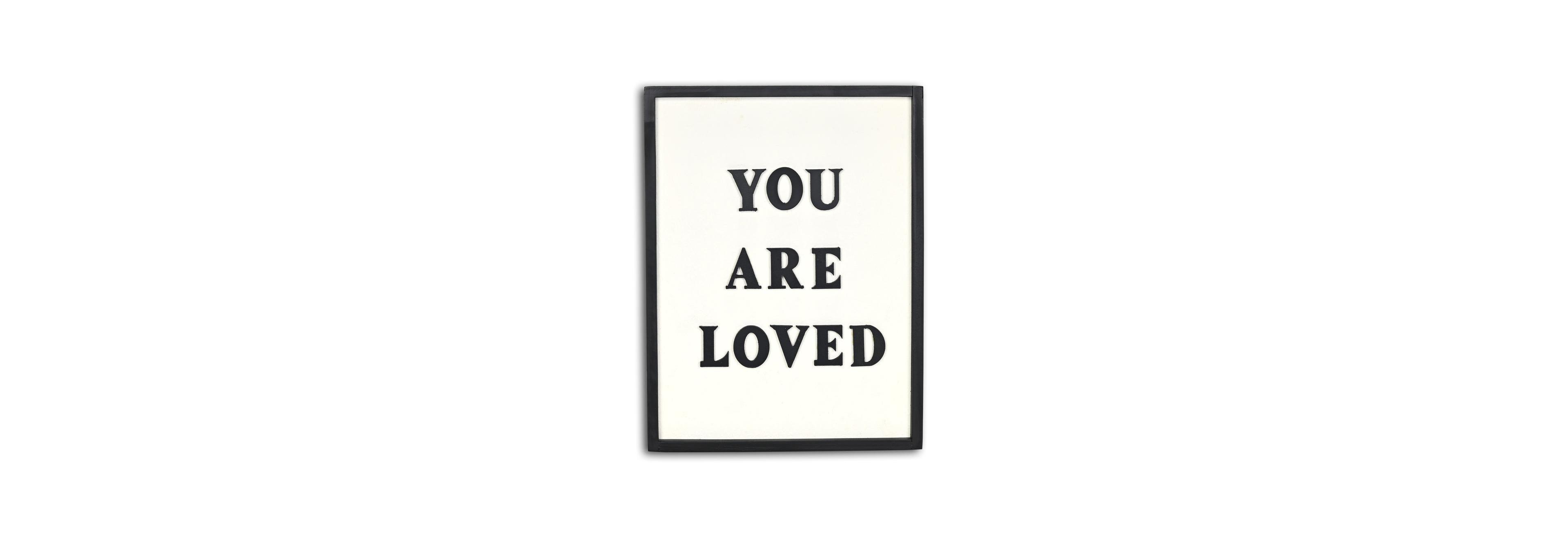 HomeRoots 16" X 12" You Are Loved Framed Wall Decor