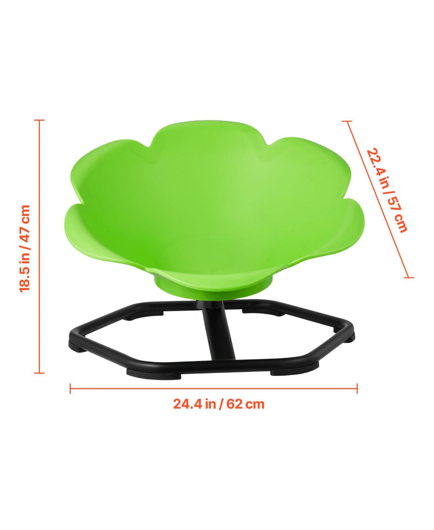 Детская игрушка HONGGE Sensory Spinning Seat with 360 Degree Rotation, 220 lbs, Ages 3-12, цвет: Зелёный — фото 6