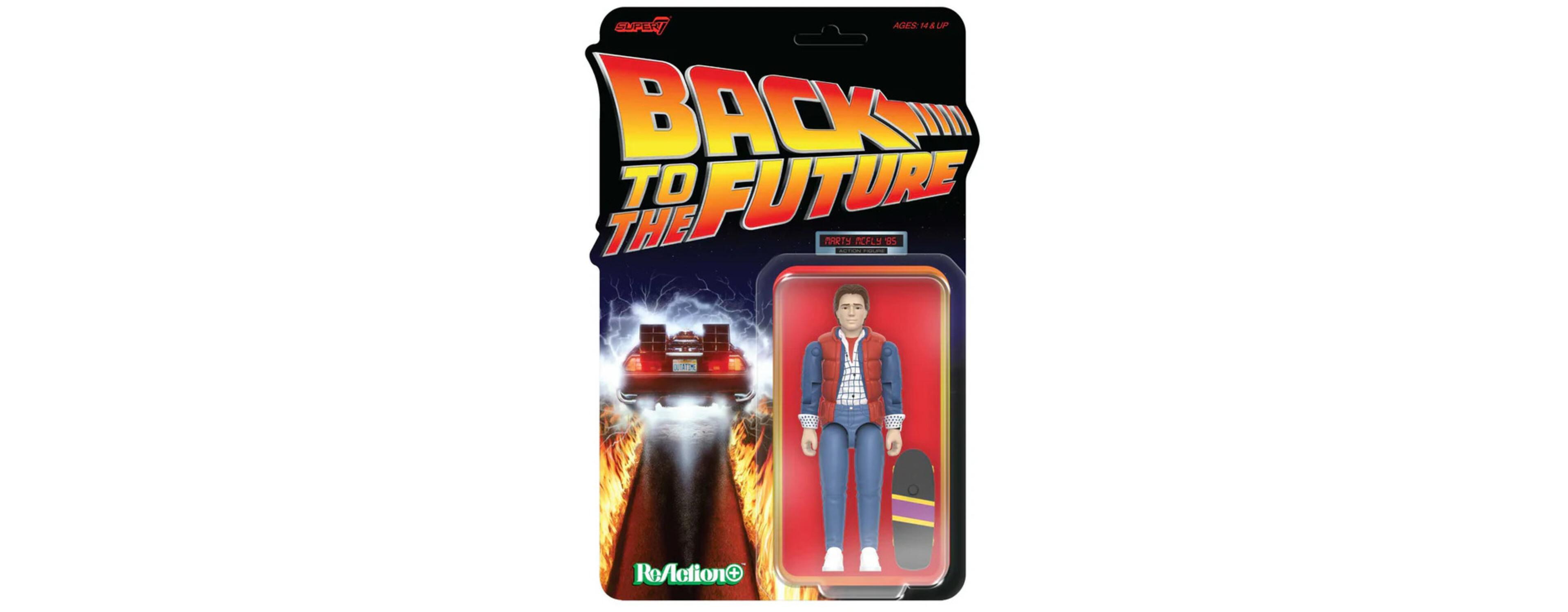 Super7 Back to the Future ReAction+ Marty McFly '85 Action Figure, 14+