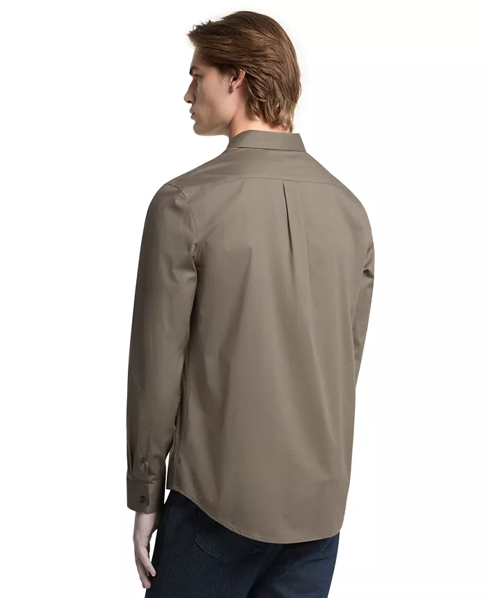 Men's Stretch Button-Front Solid Shirt - thumbnail 6
