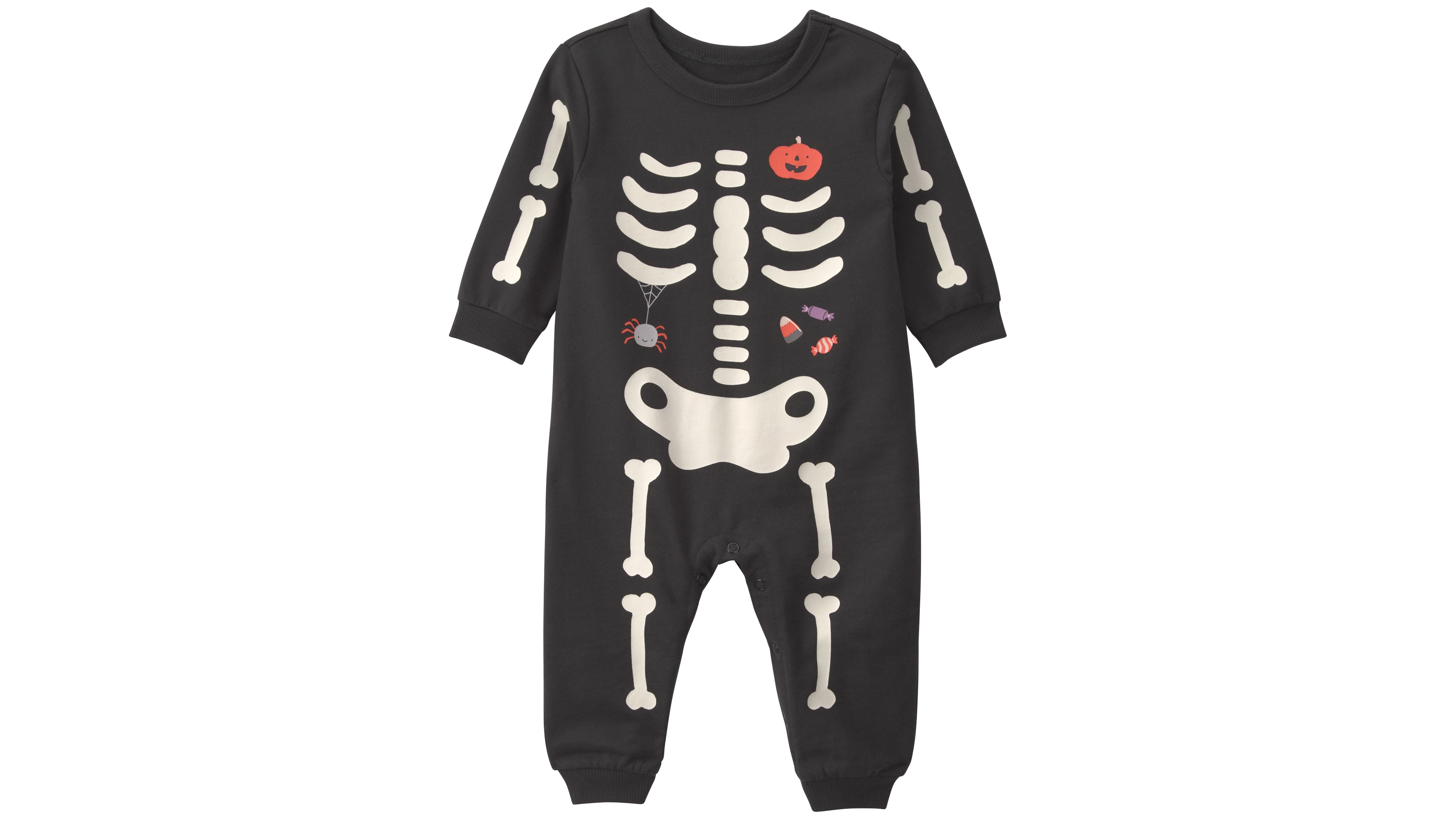 Carter's Baby Boys' or Girls' Halloween Skeleton French Terry Jumpsuit