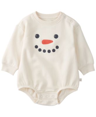  Baby Boys' or Baby Girls' Snowman Long-Sleeve Bodysuit