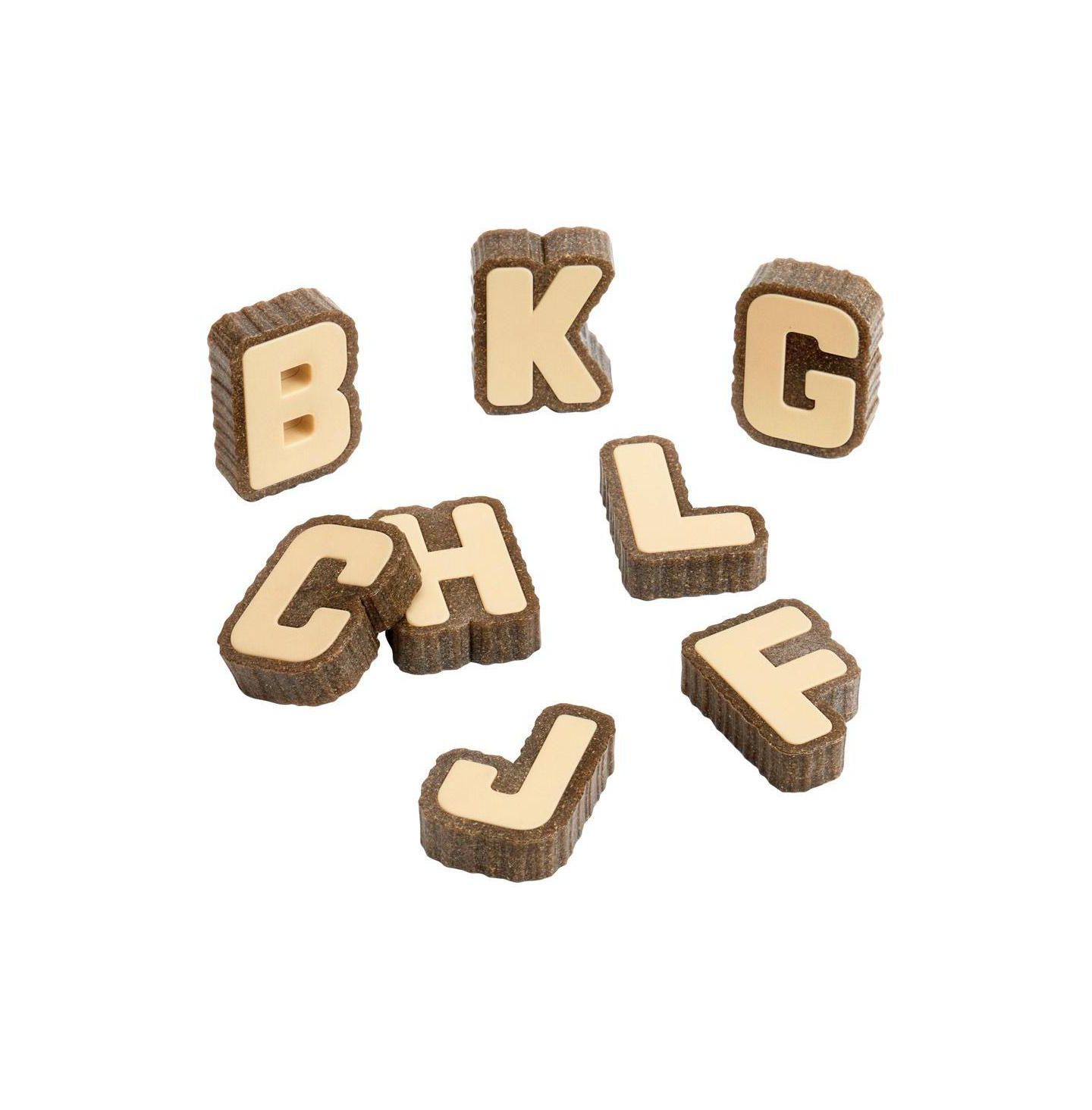 Детские кубики-буквы Kaplan Early Learning Bark Block Letters, 36 шт., от 18 месяцев, цвет: Коричневый — фото 8
