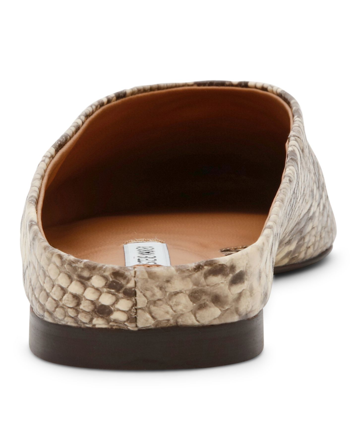 Женские сабо Steve Madden Sherman Round Toe Mule Flats, цвет: Змеиный разноцветный — фото 3