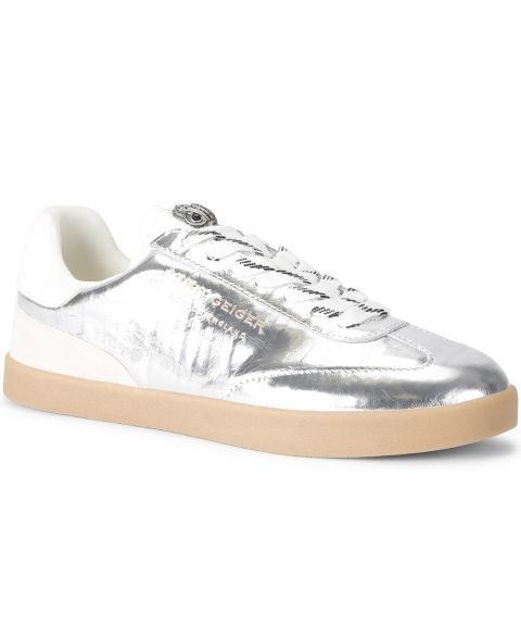 Женские кроссовки Kurt Geiger London Barbican на шнуровке, цвет: Серебряный комбинированный