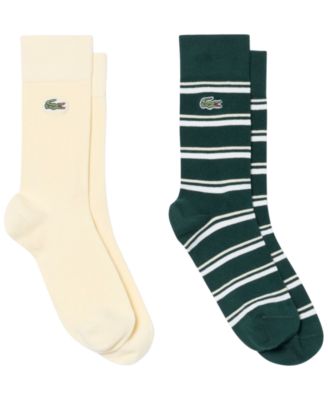 Men's Ribbed Crew Socks, 2-Pack