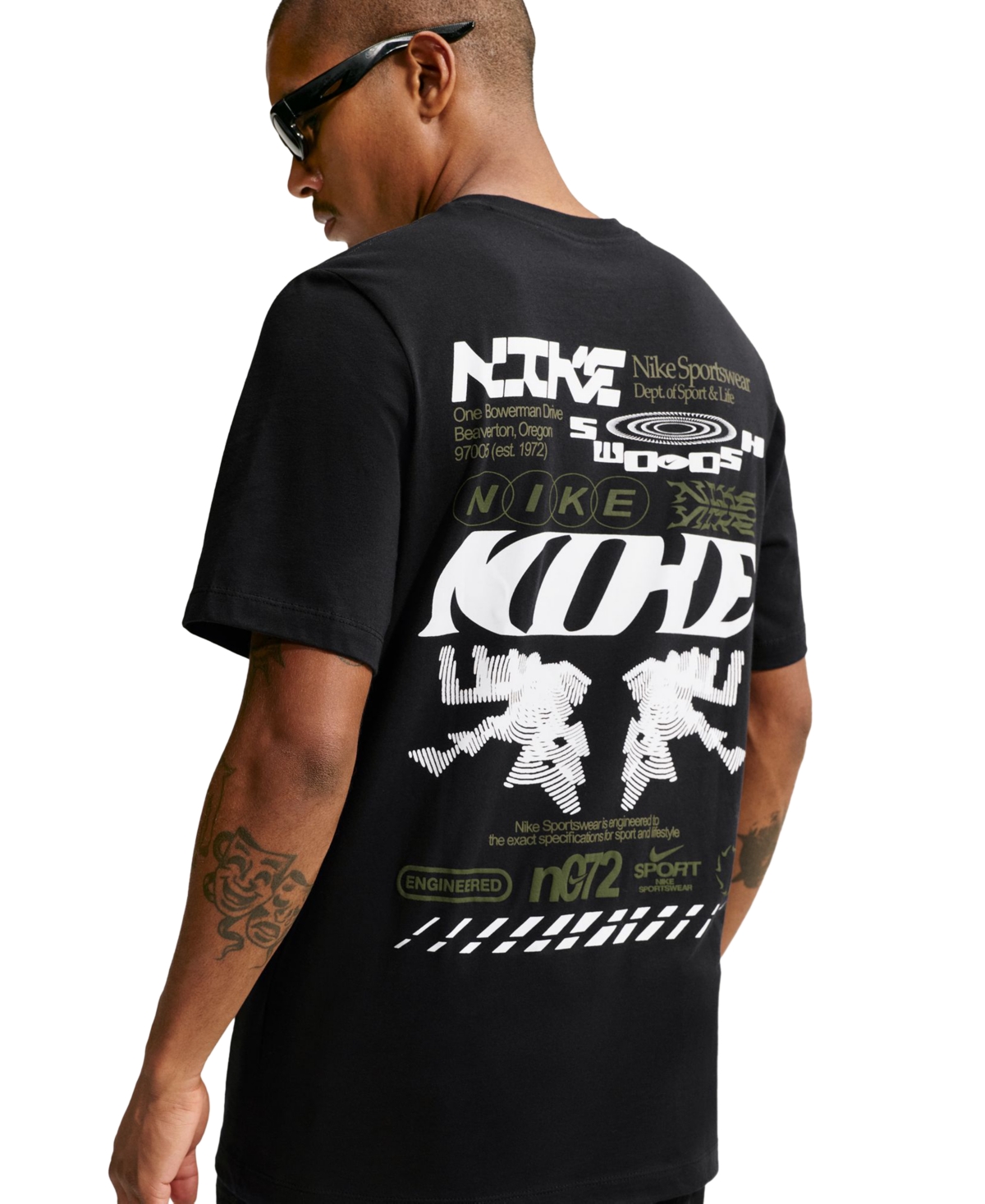 Nike Men's Graphic Crew Neck T-Shirt - Black