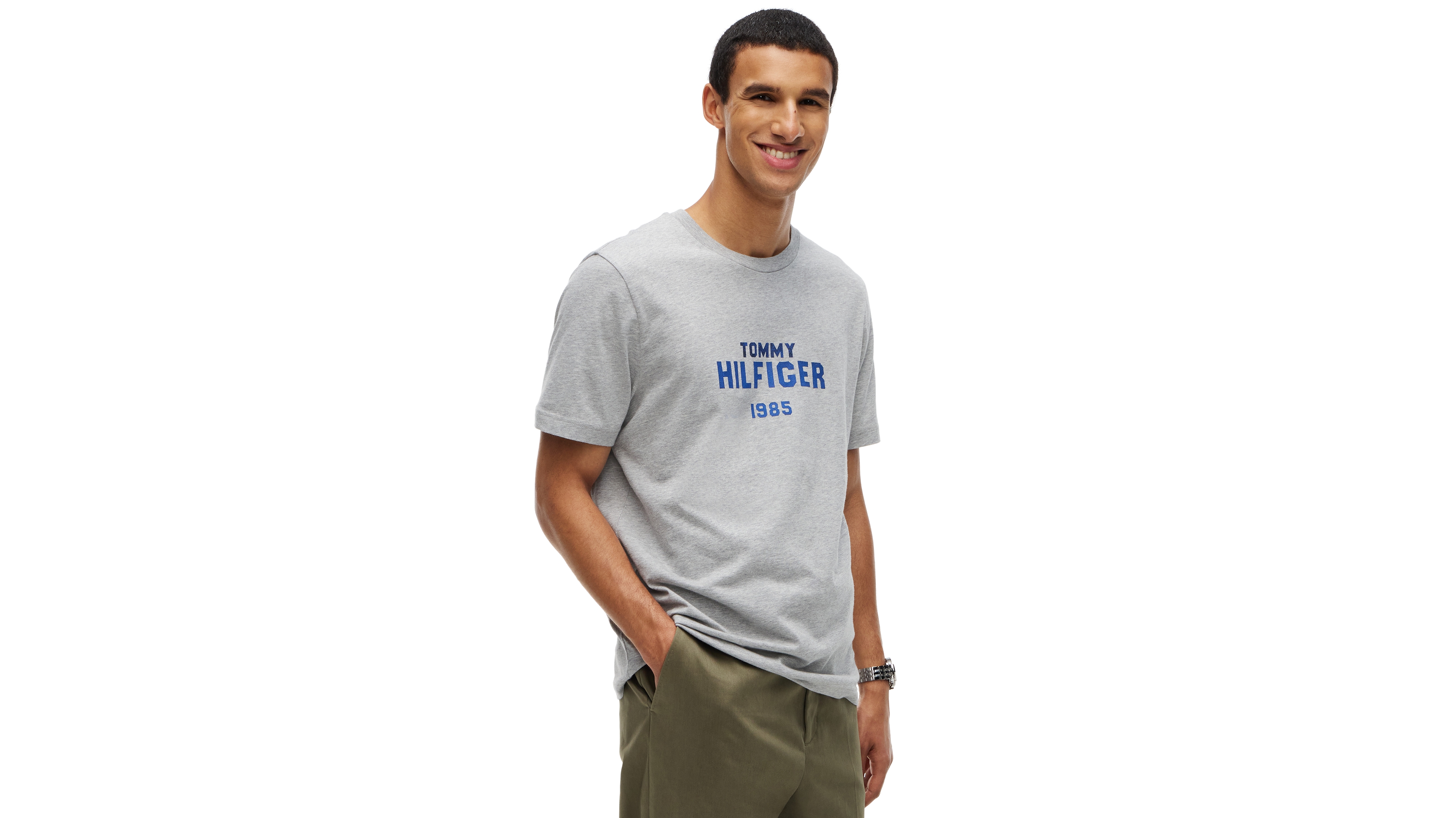 Tommy Hilfiger Men's Brand Love Stack Short-Sleeve Logo T-Shirt