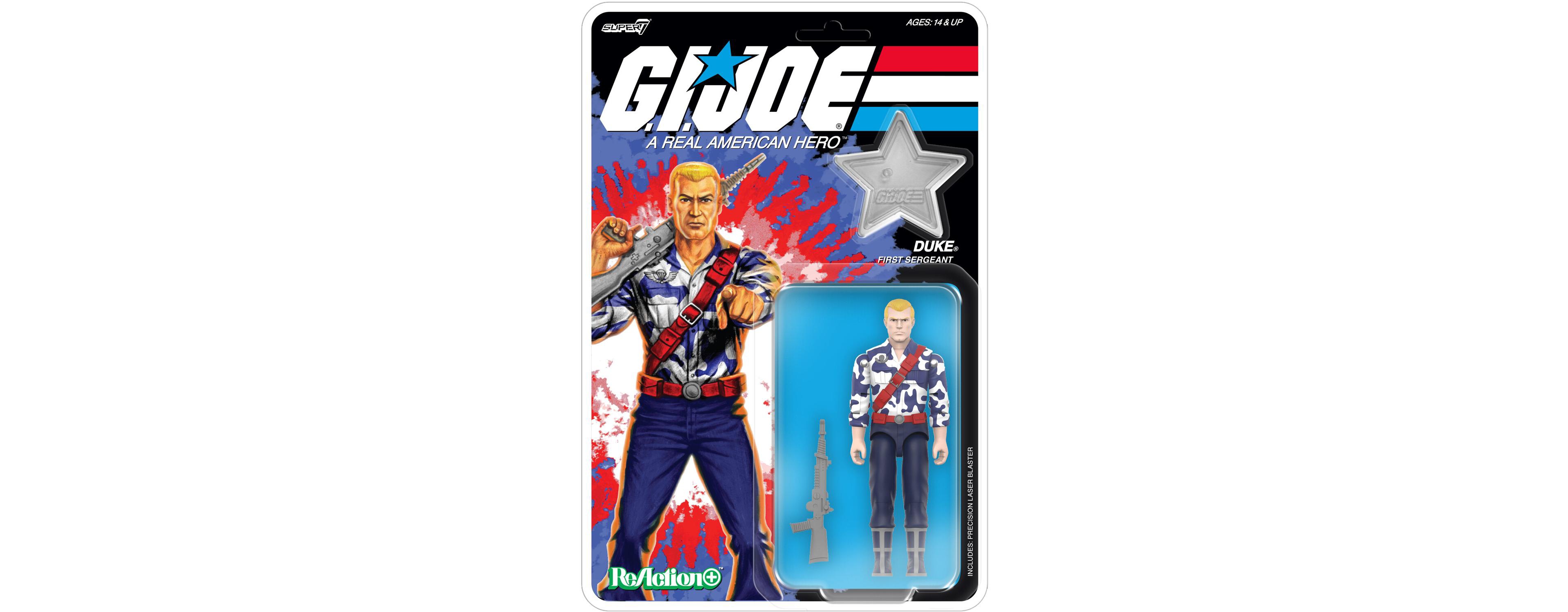 Super7 ReAction+ G.i. Joe Duke America's 250th Anniversary 2-Piece Action Figure, 14+ Years