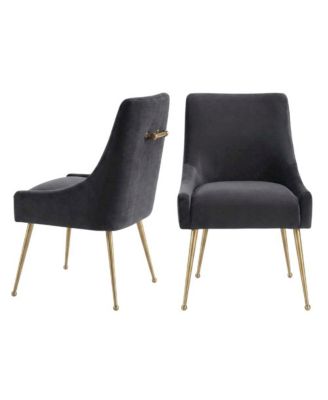 Velvet-Upholstered Accent Chair with Gold Stainless Steel Legs for Living Room