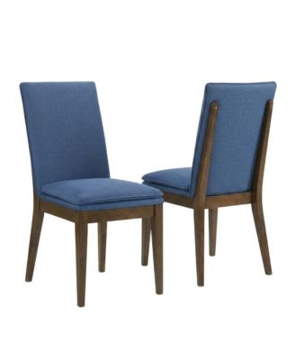 Upholstered Dining Chair with Cushion, Walnut-Leg Wood Kitchen Chairs