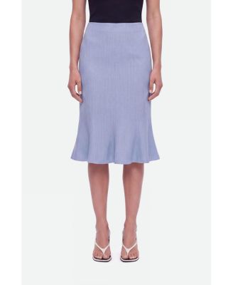 Women's Fishtail Midi Slim-Fit Skirt