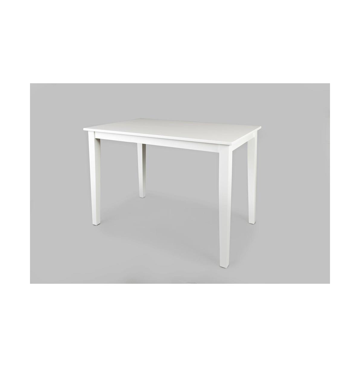 Jofran Simplicity Solid Wood Classic 54" Counter Height Dining Table - Paperwhite