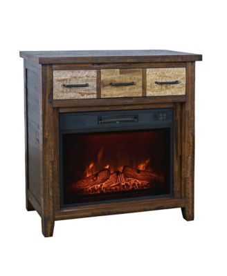 Painted Canyon Rustic 32" Electric Fireplace Console TV Stand