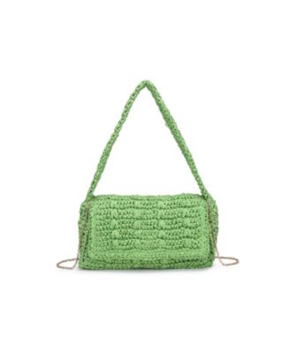 Women's Anika Woven Straw Detachable Chain Strap Crossbody