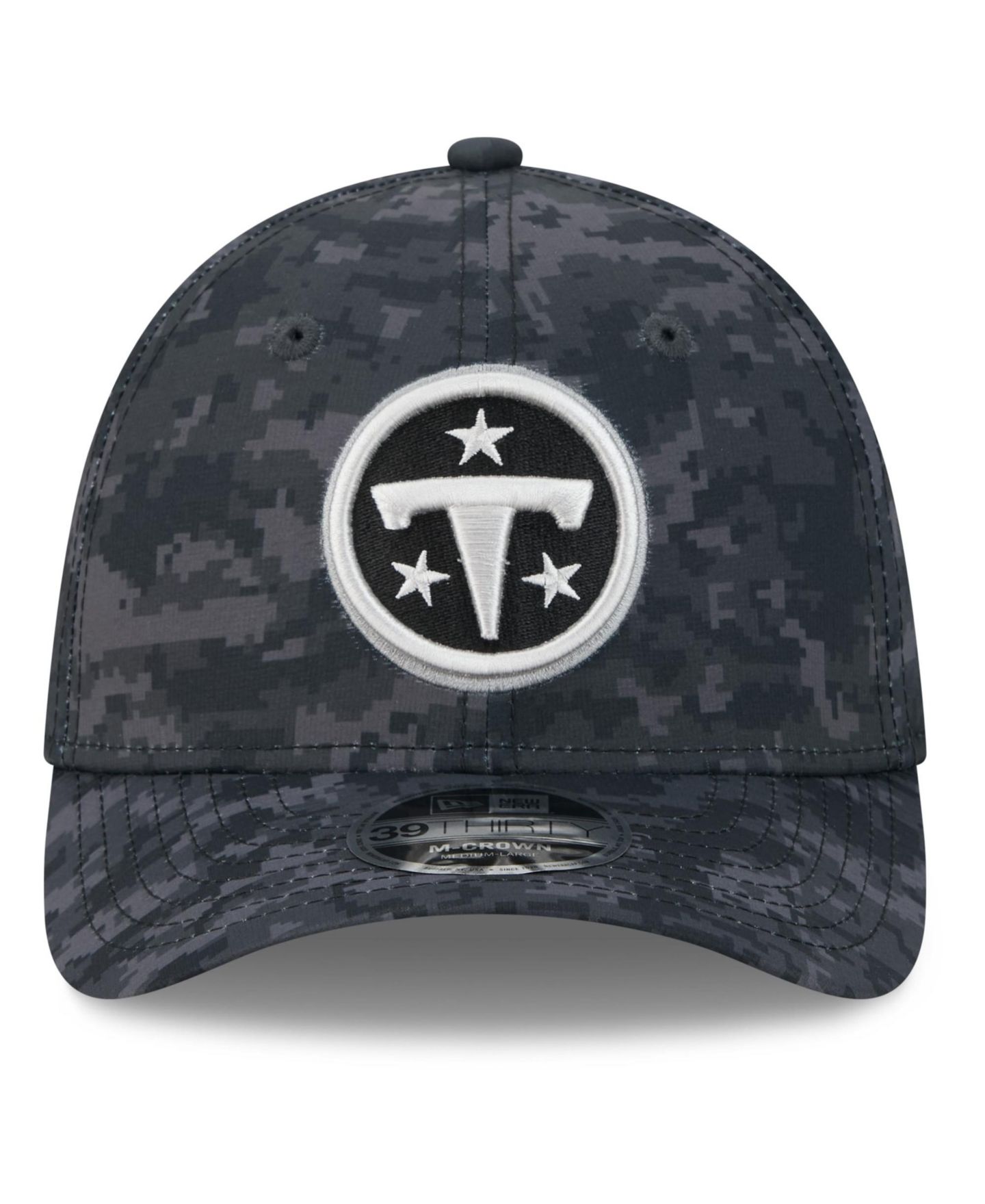 Мужская кепка New Era Black Tennessee Titans 2026 Salute to Service 39THIRTY Flex Hat — фото 3