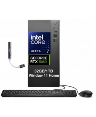 Tower ECT1250 Desktop with Ultra 7 265F Processor, 32GB RAM, and RTX 5060 Graphics