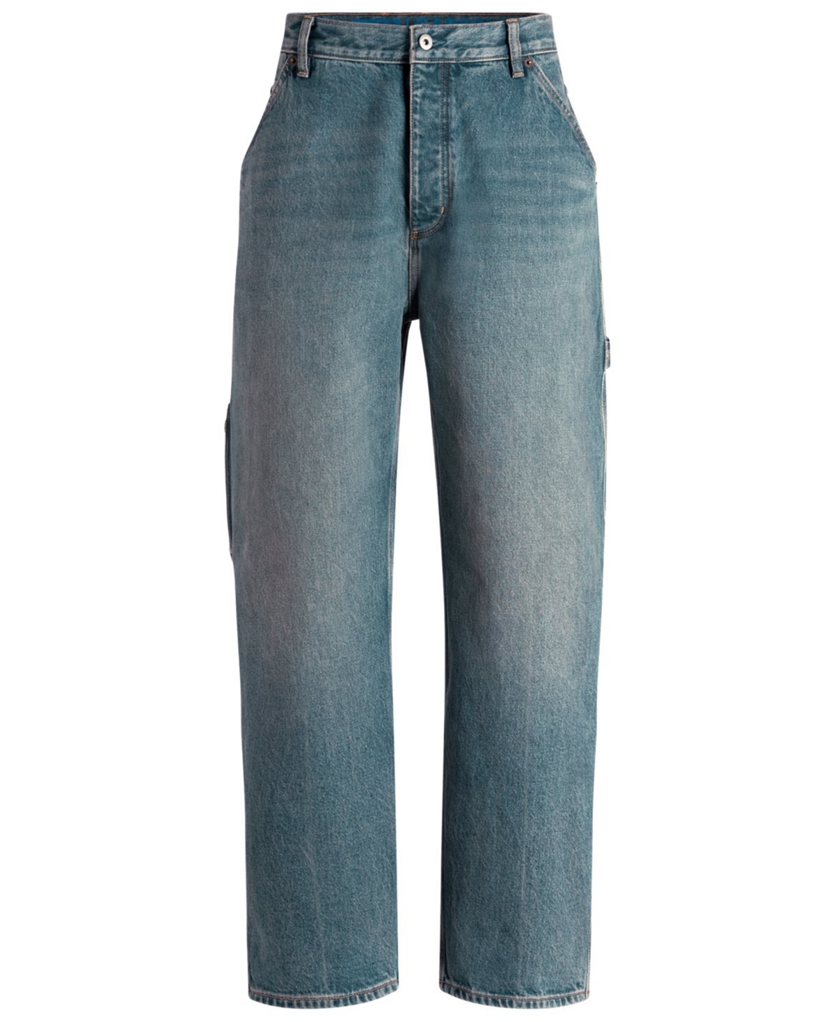 Hugo Boss Men's Carpenter High-Waisted Straight-Leg Denim Jeans