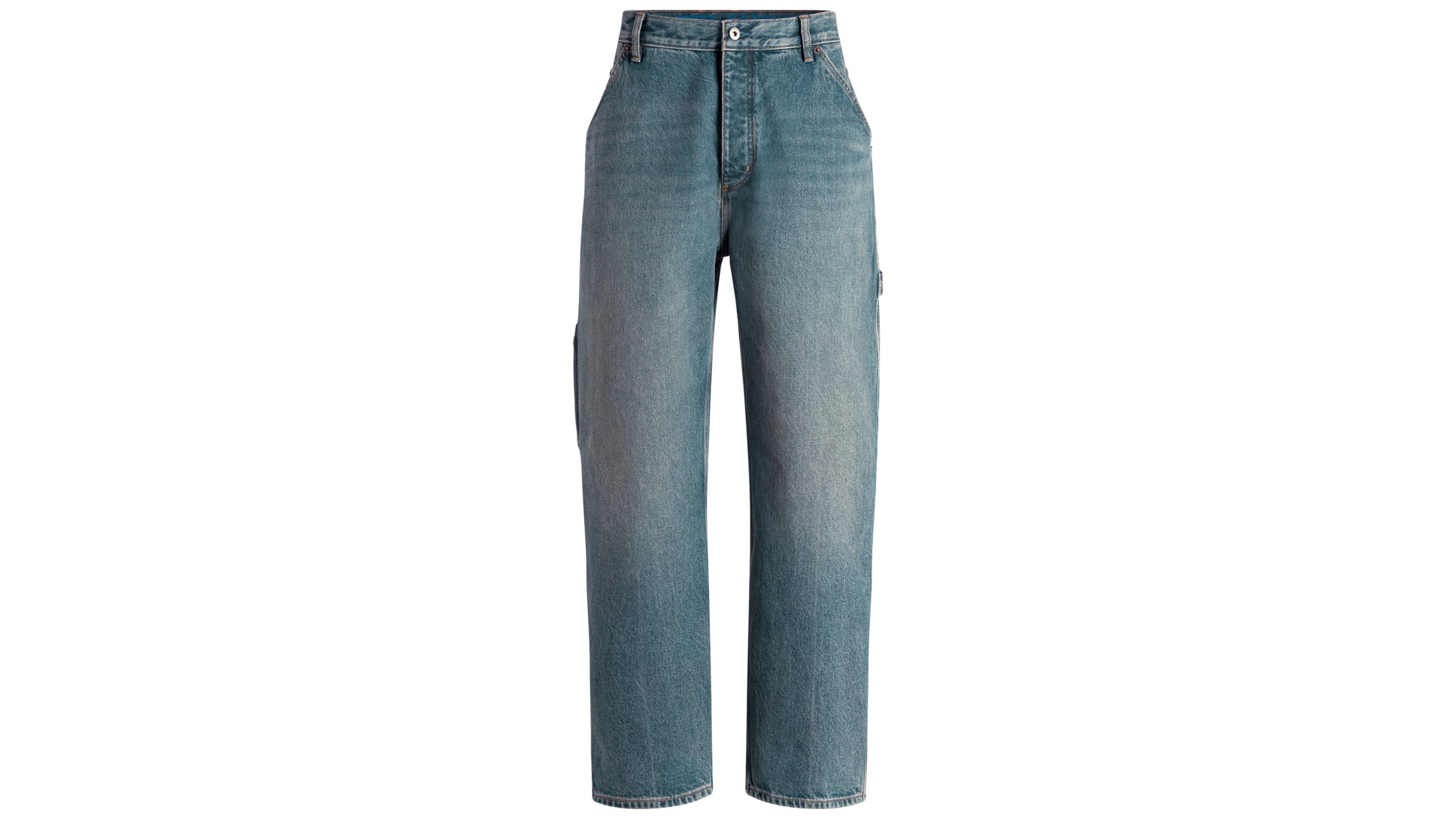 Hugo Boss Men's Carpenter High-Waisted Straight-Leg Denim Jeans
