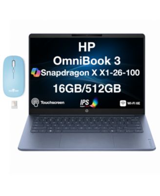 OmniBook 3 14" Touchscreen Laptop with Wireless Mouse, Windows 11 Pro